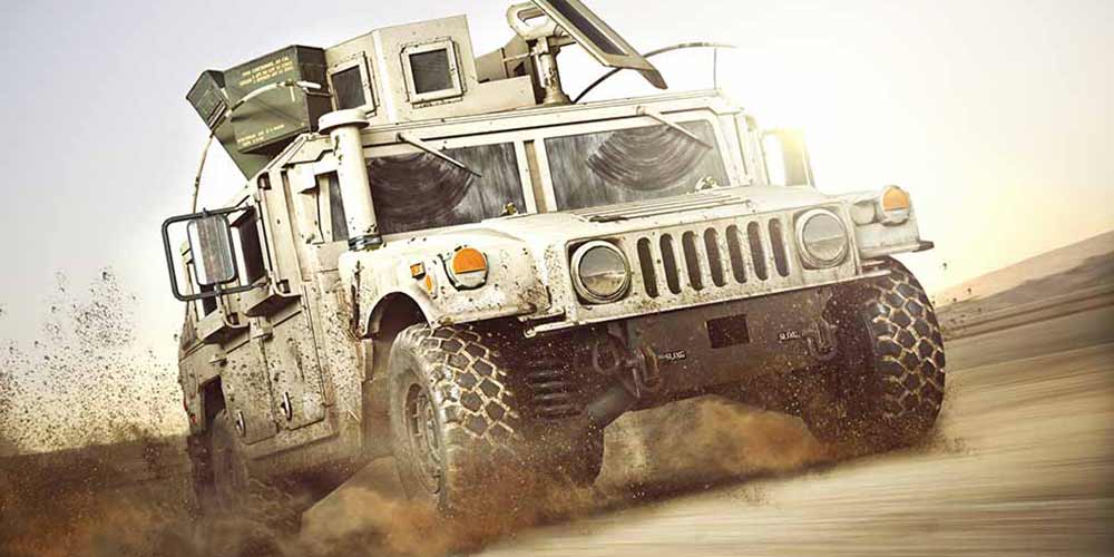 Defense industry humvee